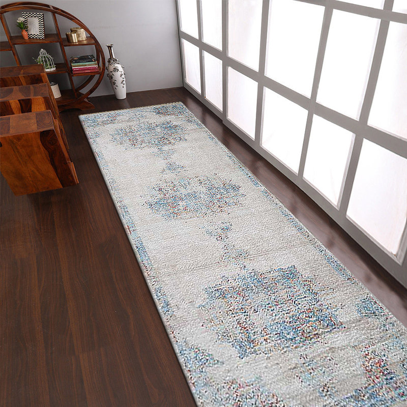 Crayton MACHINE MADE POLYESTER AREA RUGS  - Runner | Multicolor, Oriental Design, Area Rugs for Living Room, Bed Room
