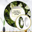 Ivoire ivoire vert feuilles Canopée I - miroir décoratif feuilles, grand miroir mural rond traditionnel-99622226