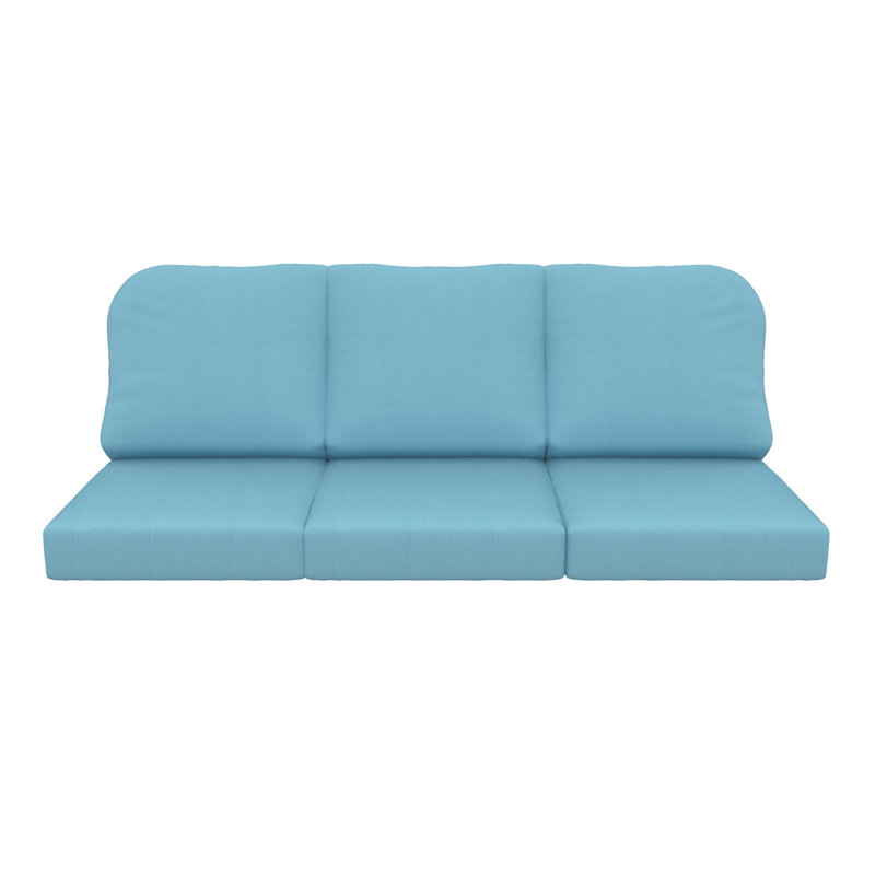 Outdoor Sunbrella® 3 Seater Sofa Cushions, Cast Horizon Sunbrella® Plainweave