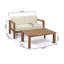 Causeuse et table basse Genser