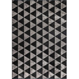 Rapture Silver/Black Geometric Luxury Area Rug