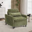 Chaise d'appoint convertible rembourrée en velours côtelé-1488344168