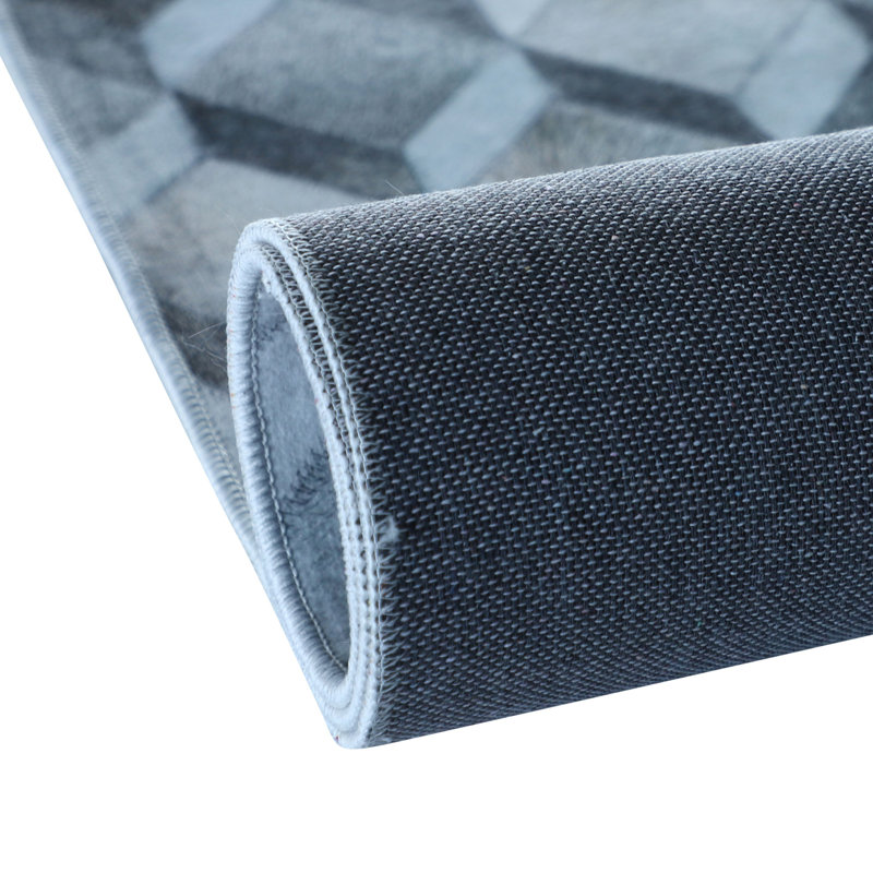 Goizargi Washable Geometric Indoor / Outdoor Rug, Rectangle 4' x 6'