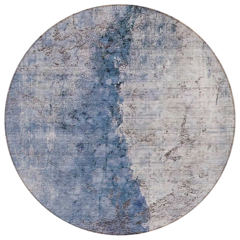 Kaylani Abstract Indoor / Outdoor Rug, Round 8'