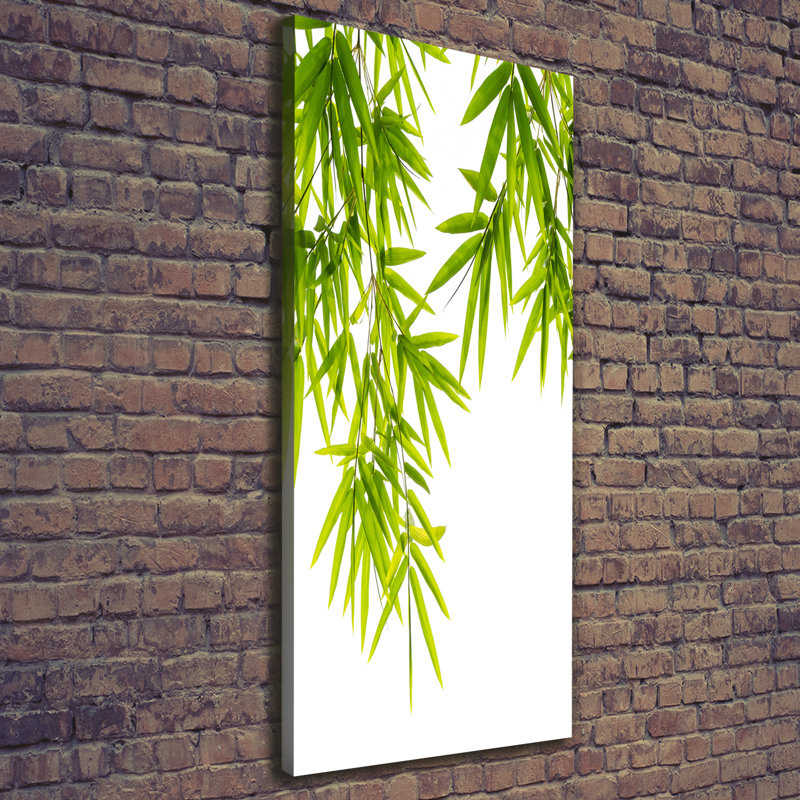 Bamboo Leaves - Wrapped Canvas Print
