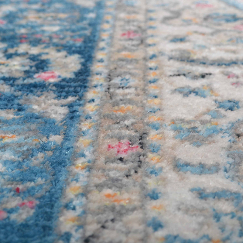 Beybut Washable Machine Made Area Rug, Large Soft Rugs for Living Room Oriental Multicolor Carpet Area Rugs for Bedroom Dining Room Non-Slip Stain Resistant