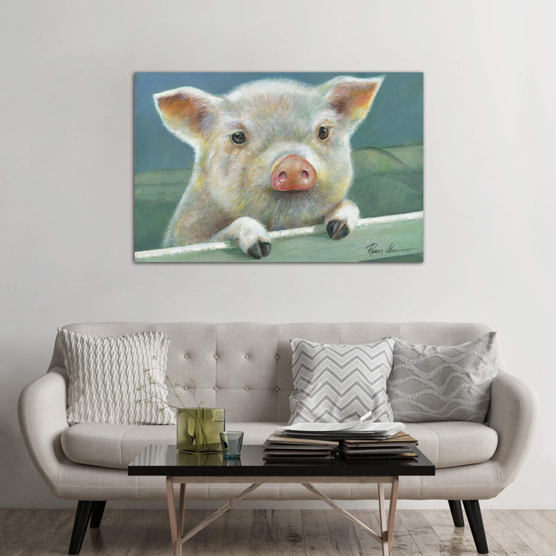 Herbie by Ruane Manning - Wrapped Canvas Painting, 66.04 cm H x 45.72 cm W x 1.91 cm D