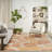 Pearletta Floral Polypropylene Indoor/Outdoor Area Rug in Orange/Coral-1943437357
