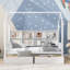 Lit simple en bois avec 2 tiroirs