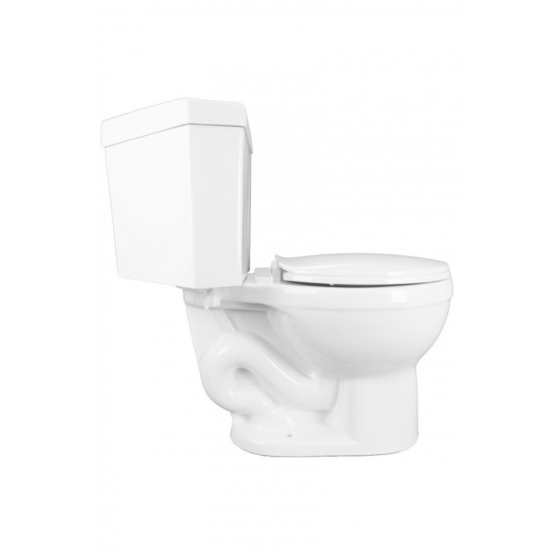 Corner 2-Pc WaterSense Dual Flush Corner Toilet in White Slow Close Seat