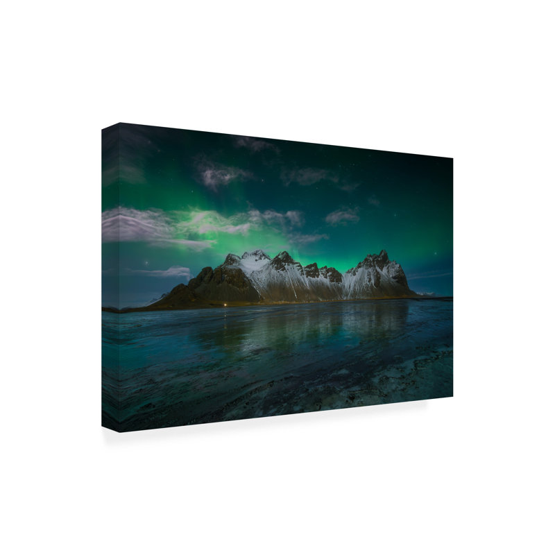 Œuvre sur toile, Joanaduenas verte, H 12 po x l 19 po