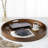 Arooj Round Solid Walnut Serving Tray-1761152642