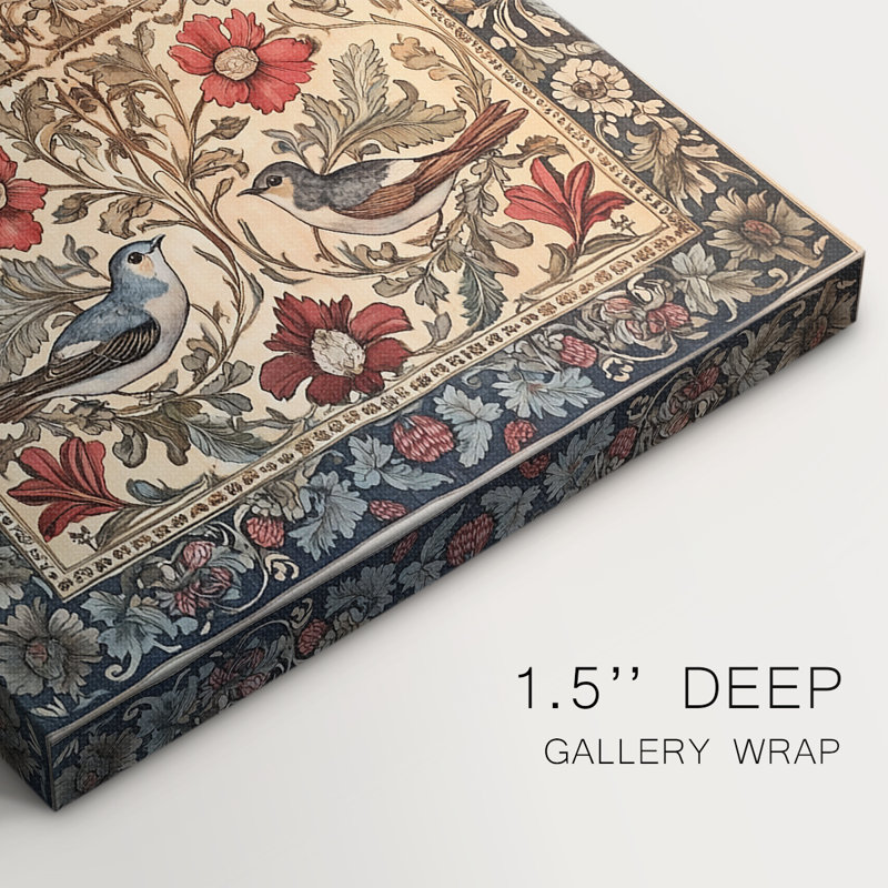 WM MORRIS Series CCCXCI  -Premium Gallery Wrapped Canvas -Ready to Hang, 18" H x 12" W