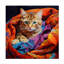 Animaux, une rencontre colorée sur toile-1171284161