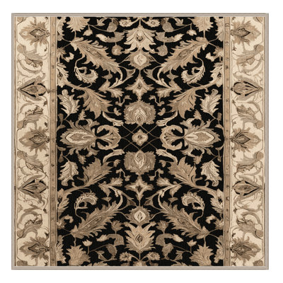Tapis brun lavable à la machine
