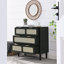 Commode moderne en rotin à 3 tiroirs-1386001218