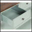 Console en bois de pin massif 48 po, table d'appoint moderne avec 3 tiroirs et 2 tablettes, facile à assembler-1074928006-1074928057