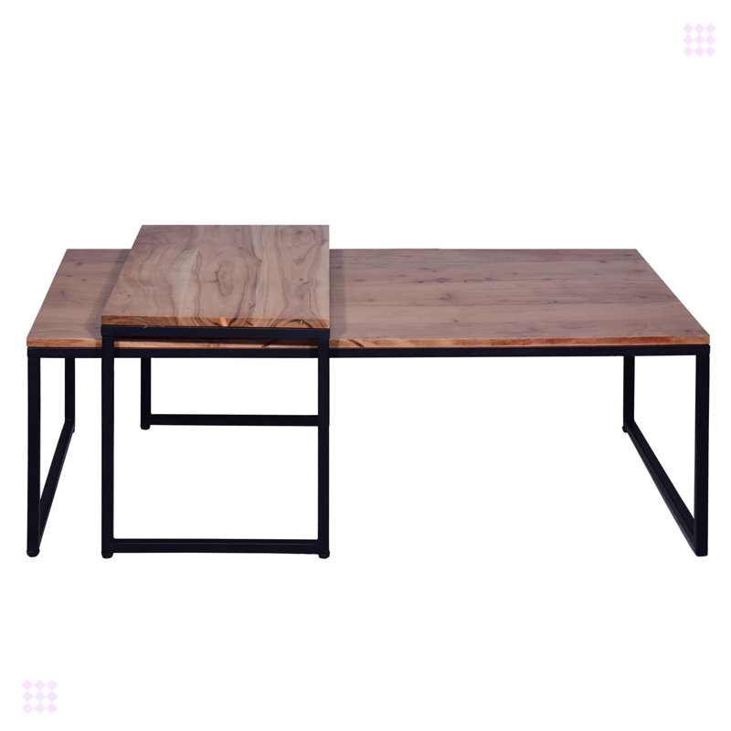 Solid Wood Top Coffee Table