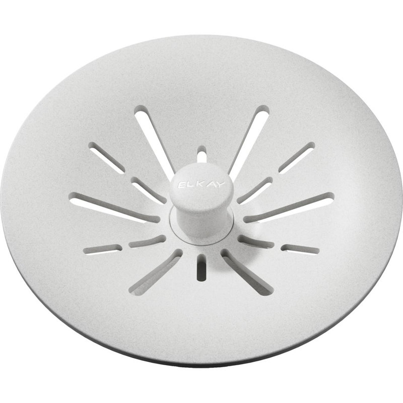 Perfect Removable Basket Strainer Kitchen Sink Drain, White