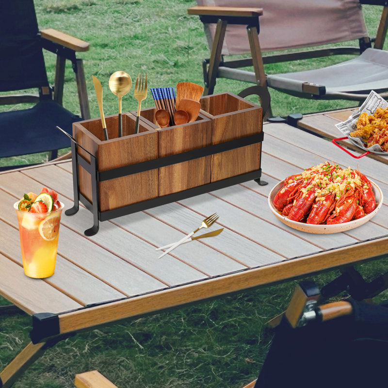 Porte-ustensiles de cuisine en bois