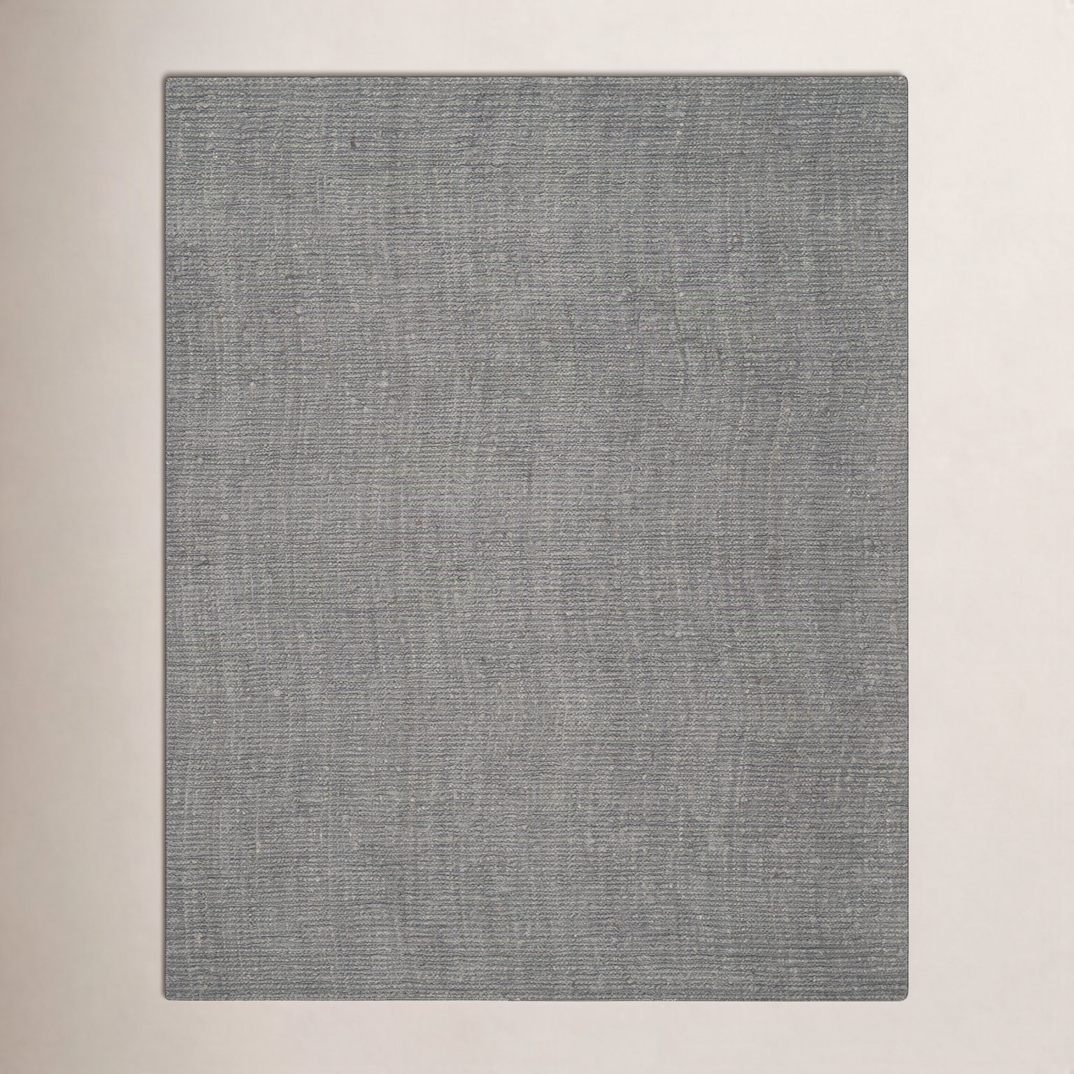 Alda Light Gray Hand-Woven Jute Rug, Rectangle 8' x 10'