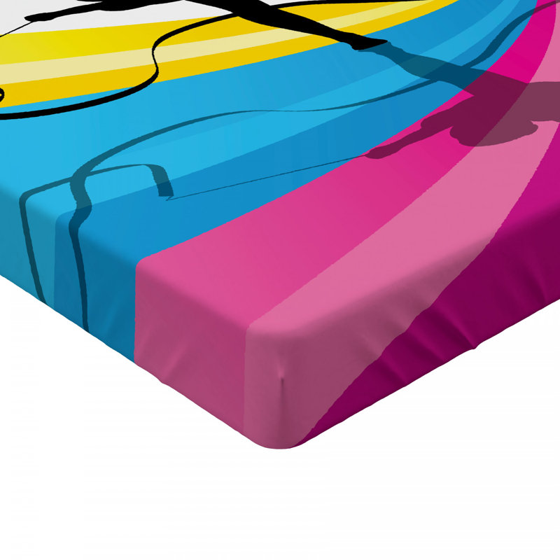 Teenager Microfibre Jersey Knit Fitted Sheet, European Double (140 x 200cm)