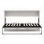 Lit escamotable horizontal simple, armoire lit simple escamotable