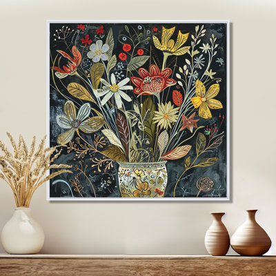 Still Life Vintage Wildflowers - Wildflowers Wall Art Decor