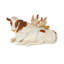 Sculpture Cole and Gray Polystone Sleeping Cow