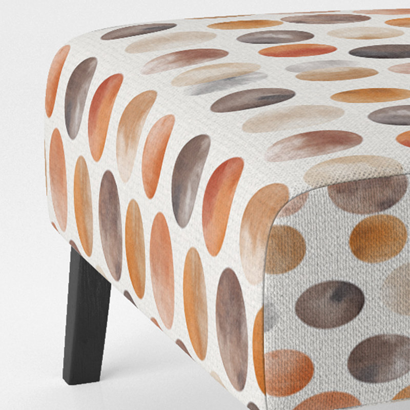 Fauteuil d'appoint géométrique Yelorange, Pantoufle sans accoudoirs