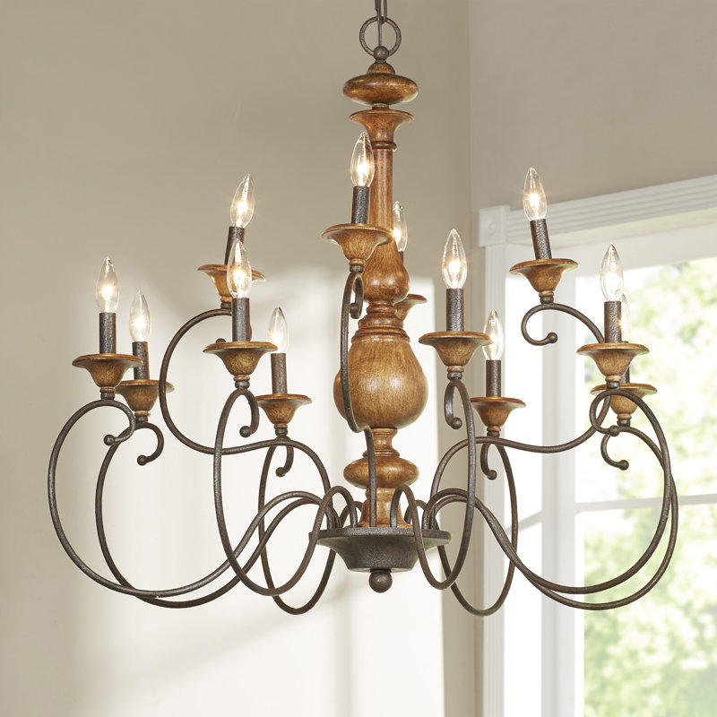 Virat 12-Light Dimmable Chandelier