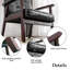 Chaise avec accoudoirs rembourrée Judeth et structure en bois massif (ensemble de 2)-1794009624-1752254513
