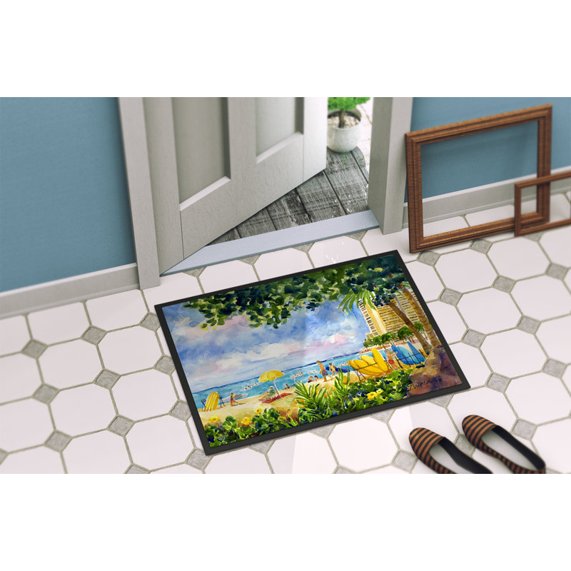 Tapis de porte d’intérieur anti-dérapant condo, Rectangle 1 pi 6 po x 2 pi 3 po