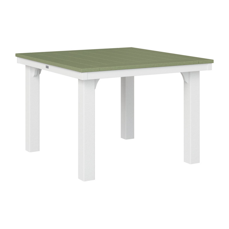 Homestead Outdoor Square Dining Table, Sage/White