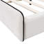 Lit plateforme tapissier de style moderne avec tête de lit-380666929