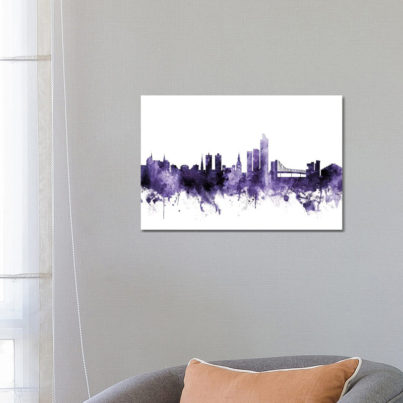 Oslo, Norway Skyline by Michael Tompsett - Wrapped Canvas Gallery-Wrapped Canvas Giclée, 66.04 cm H x 45.72 cm W x 3.175 cm D