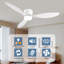 Ventilateurs de plafond encastrés intelligents 52 po avec lumières-121071171-121071168