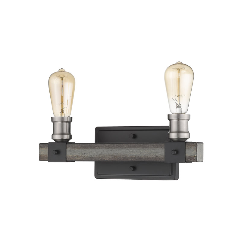 Charles 2 - Light Dimmable Vanity Light, Ashen Barnboard