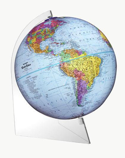 Globe terrestre politique panorama