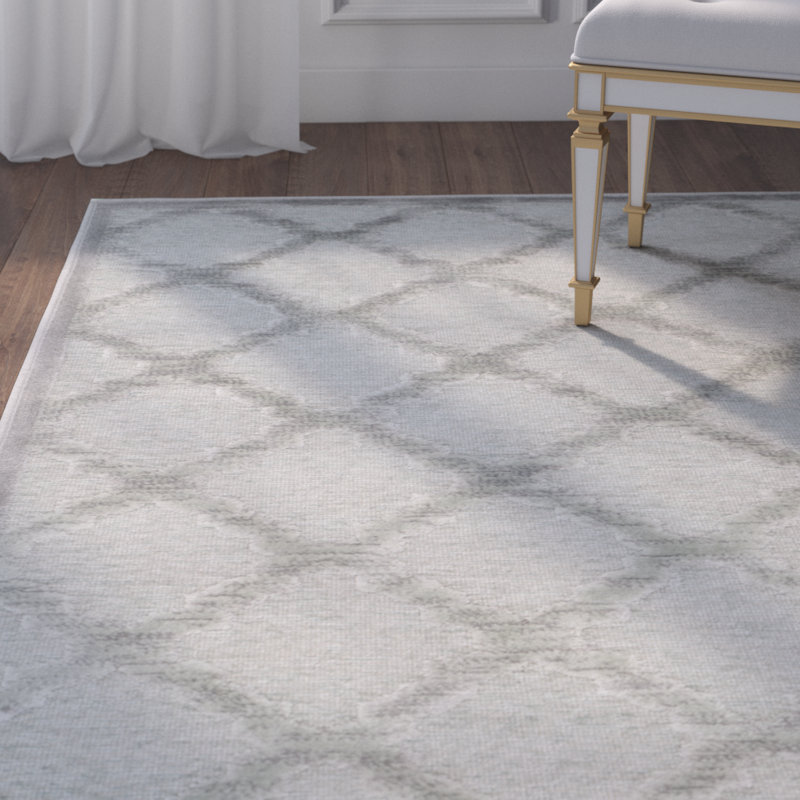 Berloz Performance Geometric Rug, Rectangle 4' x 5'7"
