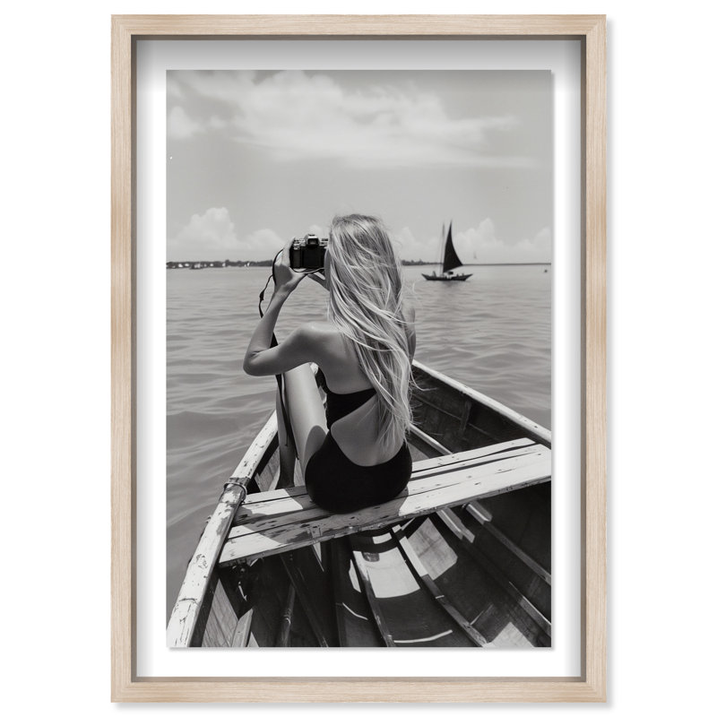 Frame Of Solitude Print by Oliver Gal, 25.5"H x 17.5"W, Natural Oak Shadowbox