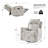 Thorndike 32" Dual Motor Swivel And Rocker Power Recliner-1319659376