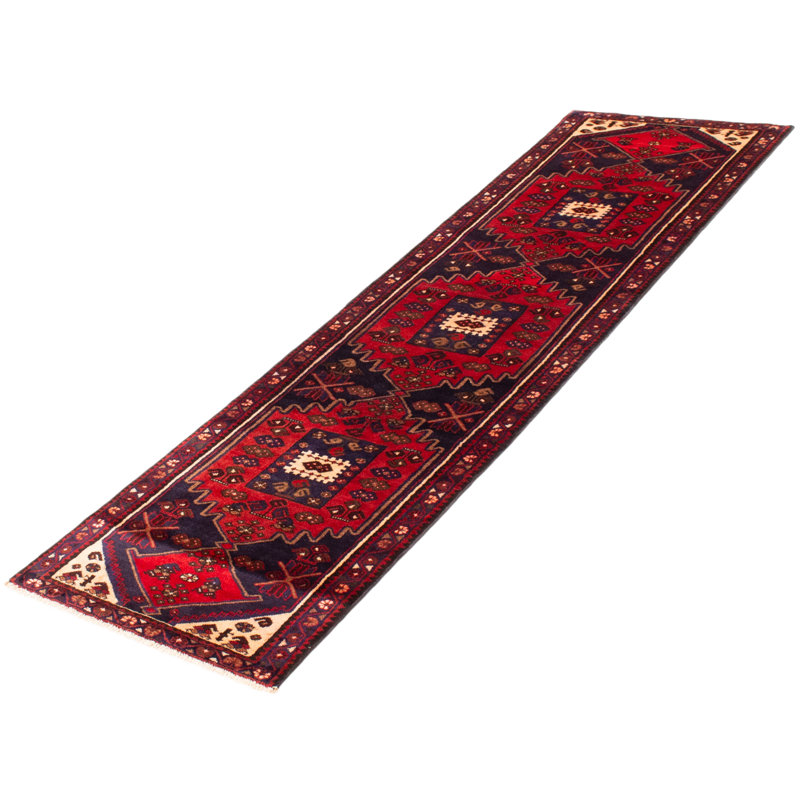 Tapis de couloir unique en laine 2 pi 9 po x 9 pi 10 po Yaneth
