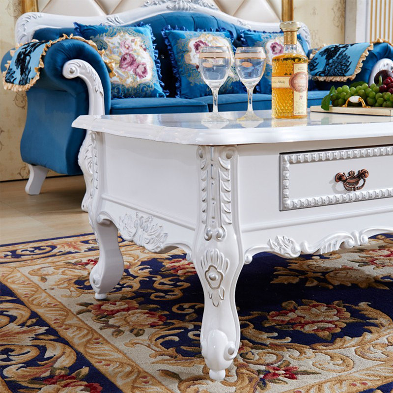 European-style solid wood carved coffee table Coffee Table
