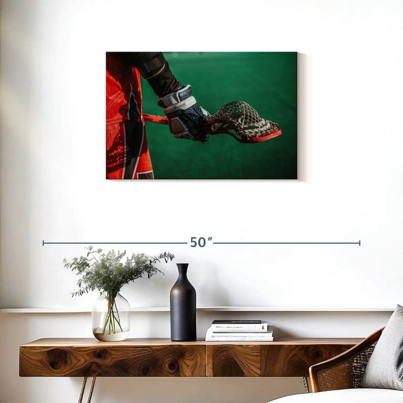 Sireci Lacrosse Player, 20" H x 30" W