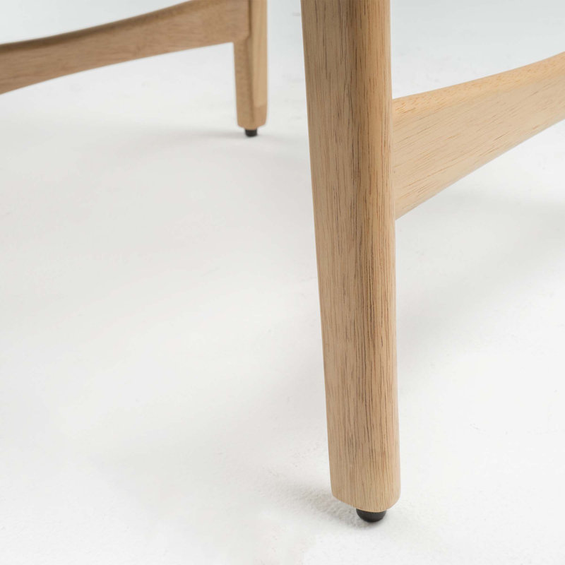 Tabouret de bar de style scandinave - grain de bois naturel, coussin confortable, ensemble de 2