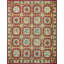 Red Room Size Antique Floral Flat Weave French Needlepoint Rug