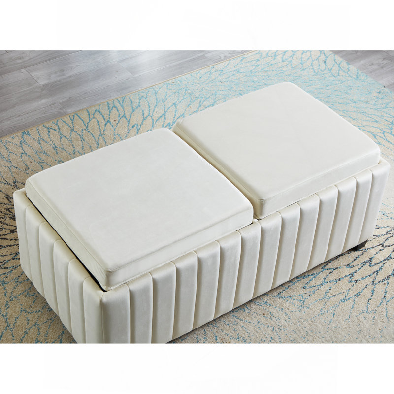 Banc repose-pieds carré 45 po