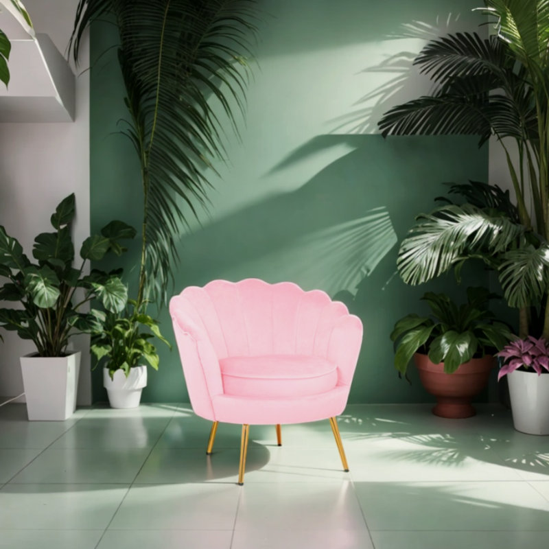 Fauteuil d'appoint Alina, Rose