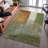 Premium Machine Washable Wayne AMF1100 Squares Rug-1138531505